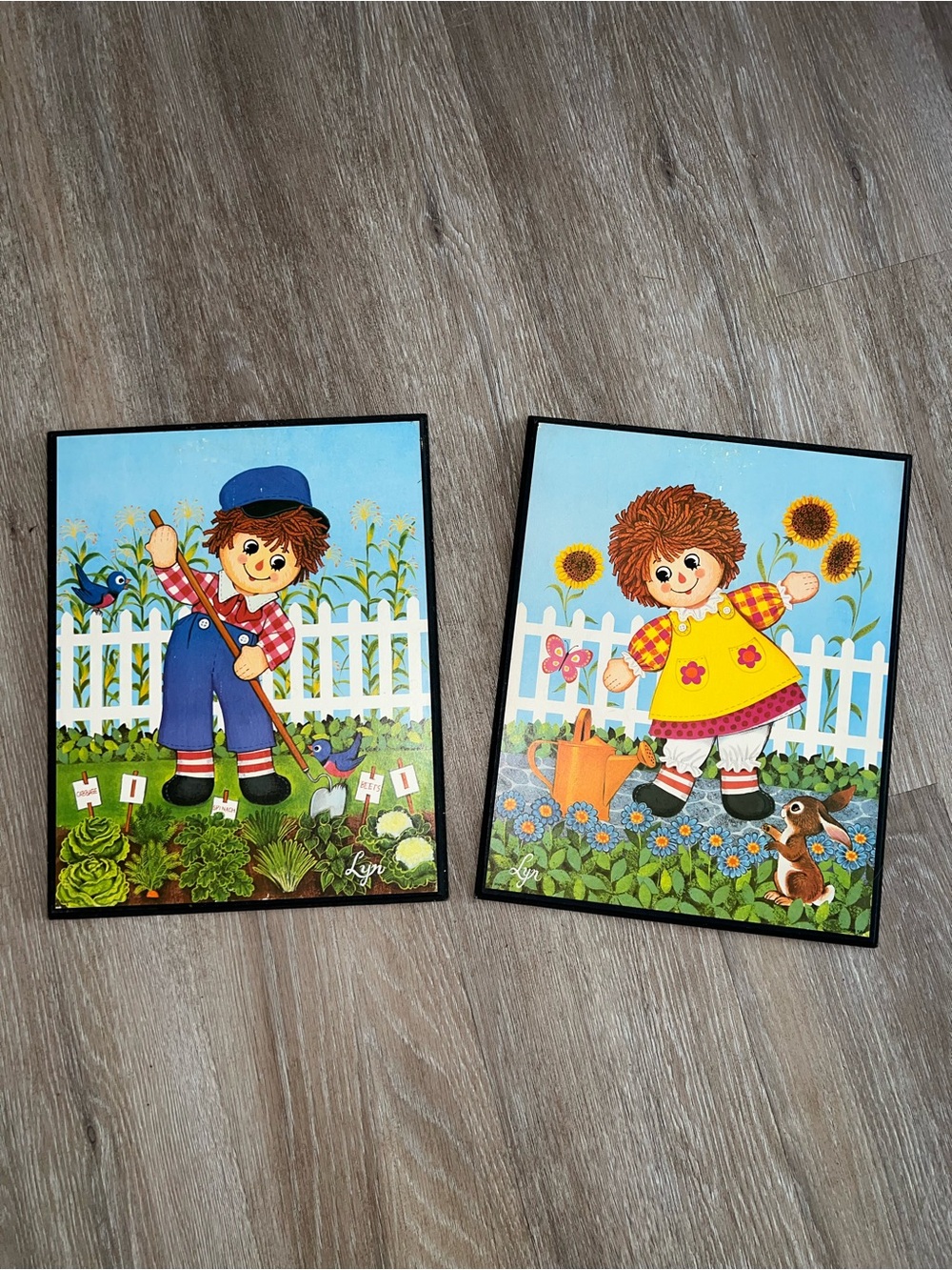 Vintage 1970’s Raggedy Ann and Andy Wall Decor